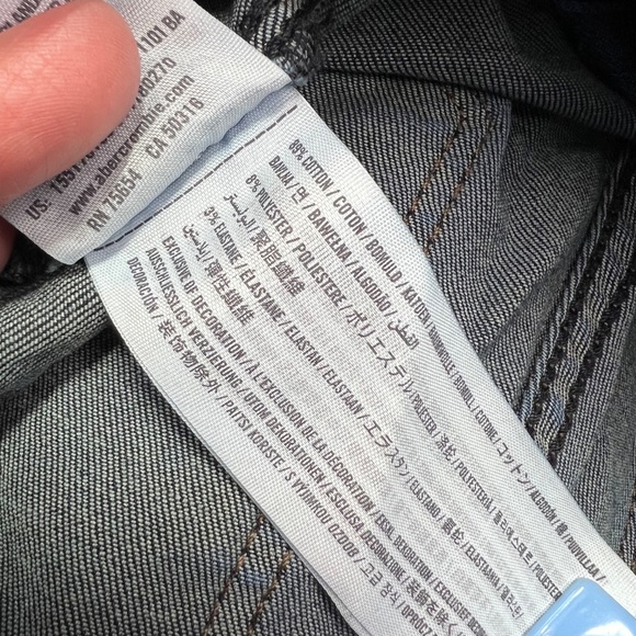 👖|•ABERCROMBIE & FITCH•| Super Skinny High Rise Waist Jeans Size 2👖 - Picture 4 of 6